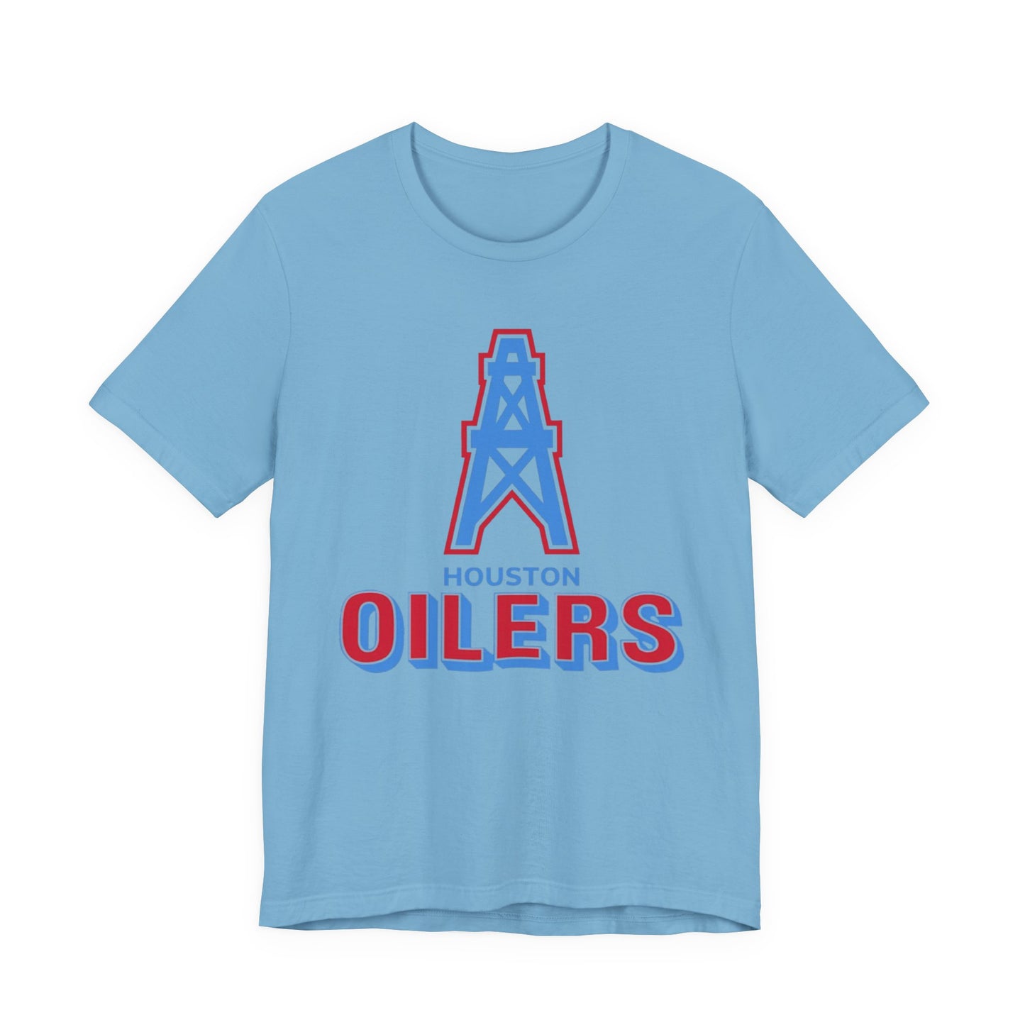 Houston Oilers Throwback Tee, NFL Unisex Jersey Short Sleeve Shirt, Vintage