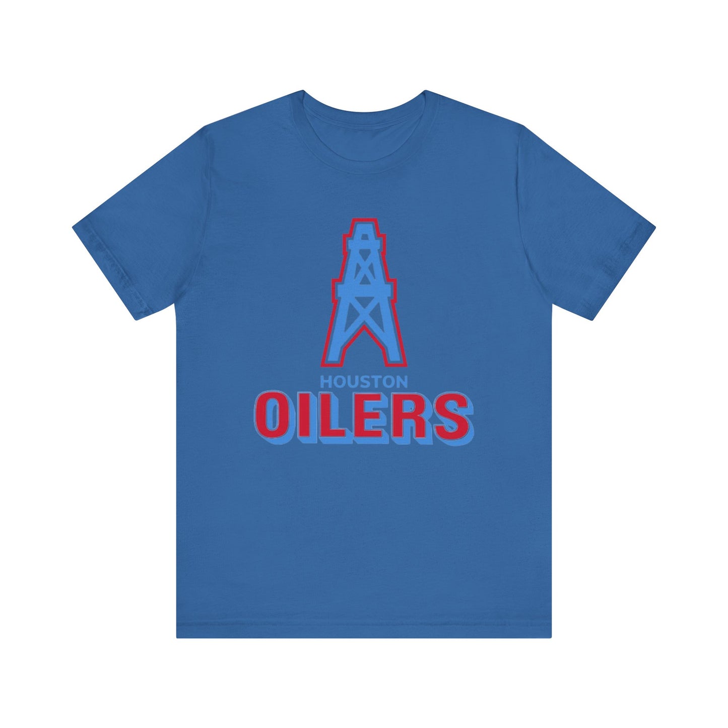 Houston Oilers Throwback Tee, NFL Unisex Jersey Short Sleeve Shirt, Vintage