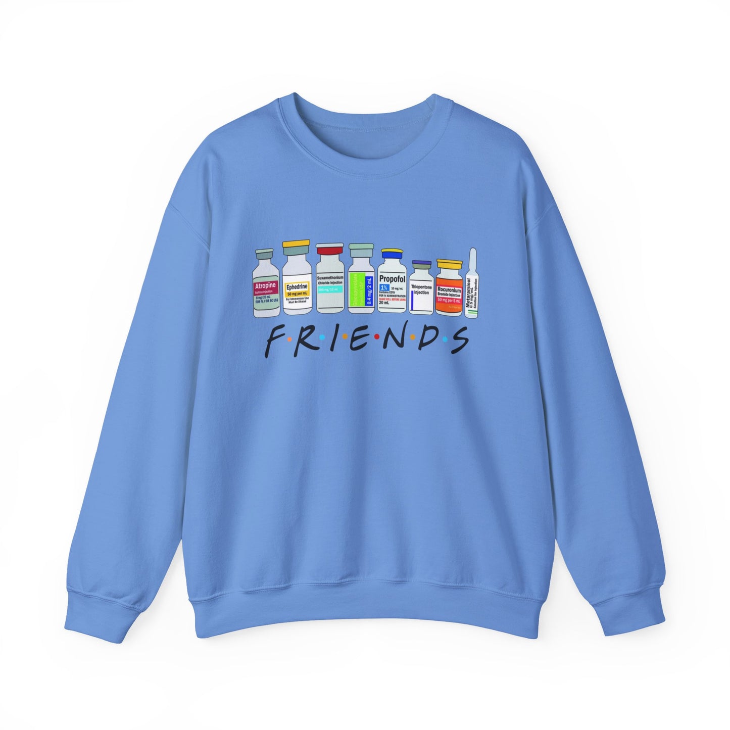 Medical Sedation Friends Healthcare RN Unisex Heavy Blend™ Crewneck Sweatshirt