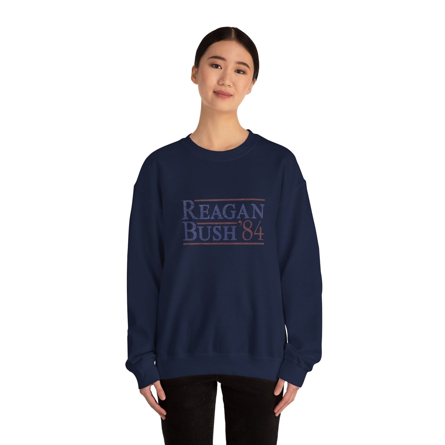 Political Campaign Reagan/Bush 84 Presidential USA Sweatshirt, Unisex Crewneck