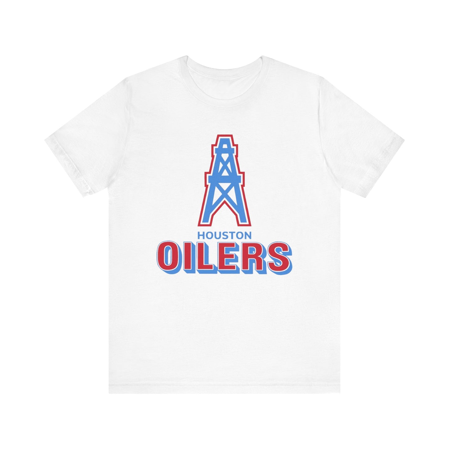Houston Oilers Throwback Tee, NFL Unisex Jersey Short Sleeve Shirt, Vintage