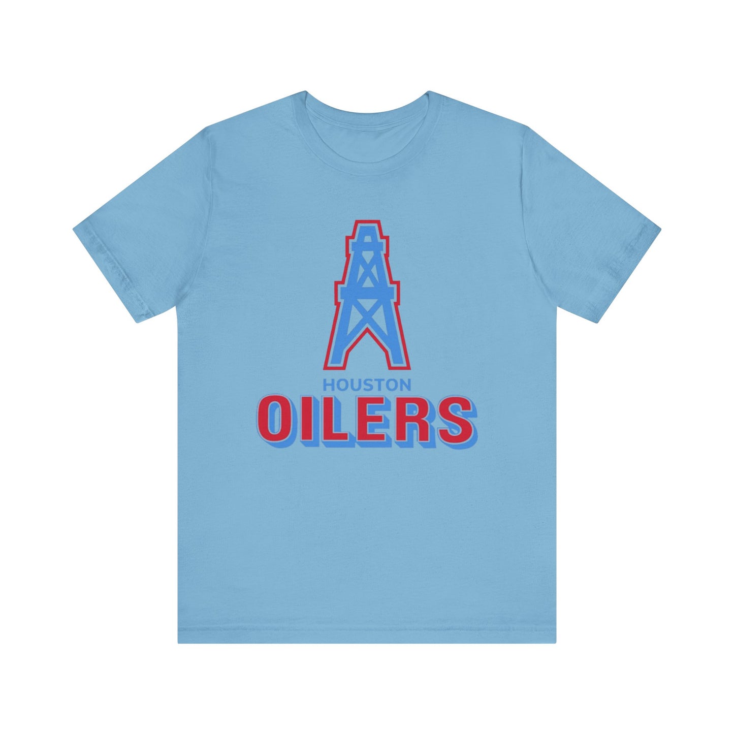 Houston Oilers Throwback Tee, NFL Unisex Jersey Short Sleeve Shirt, Vintage