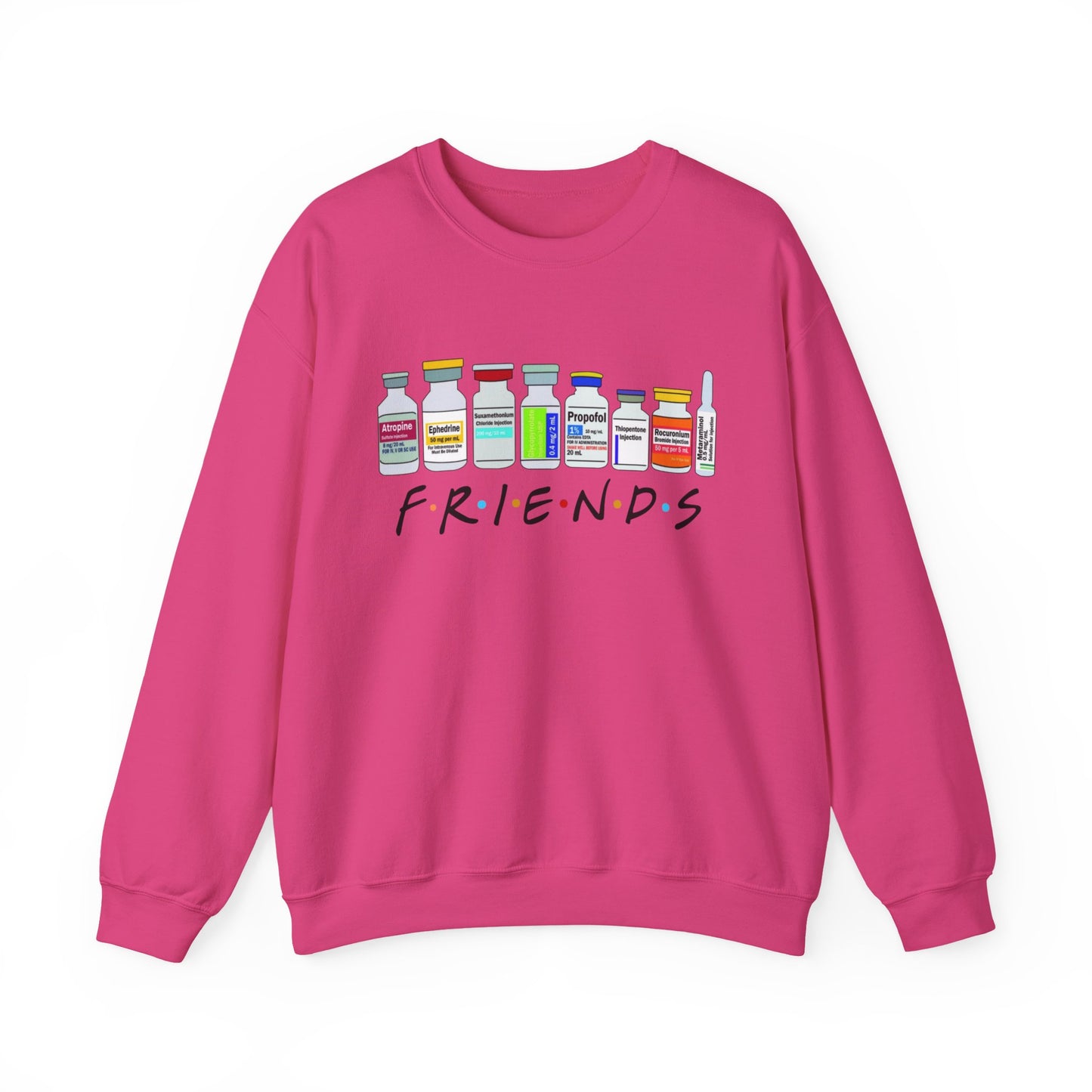 Medical Sedation Friends Healthcare RN Unisex Heavy Blend™ Crewneck Sweatshirt