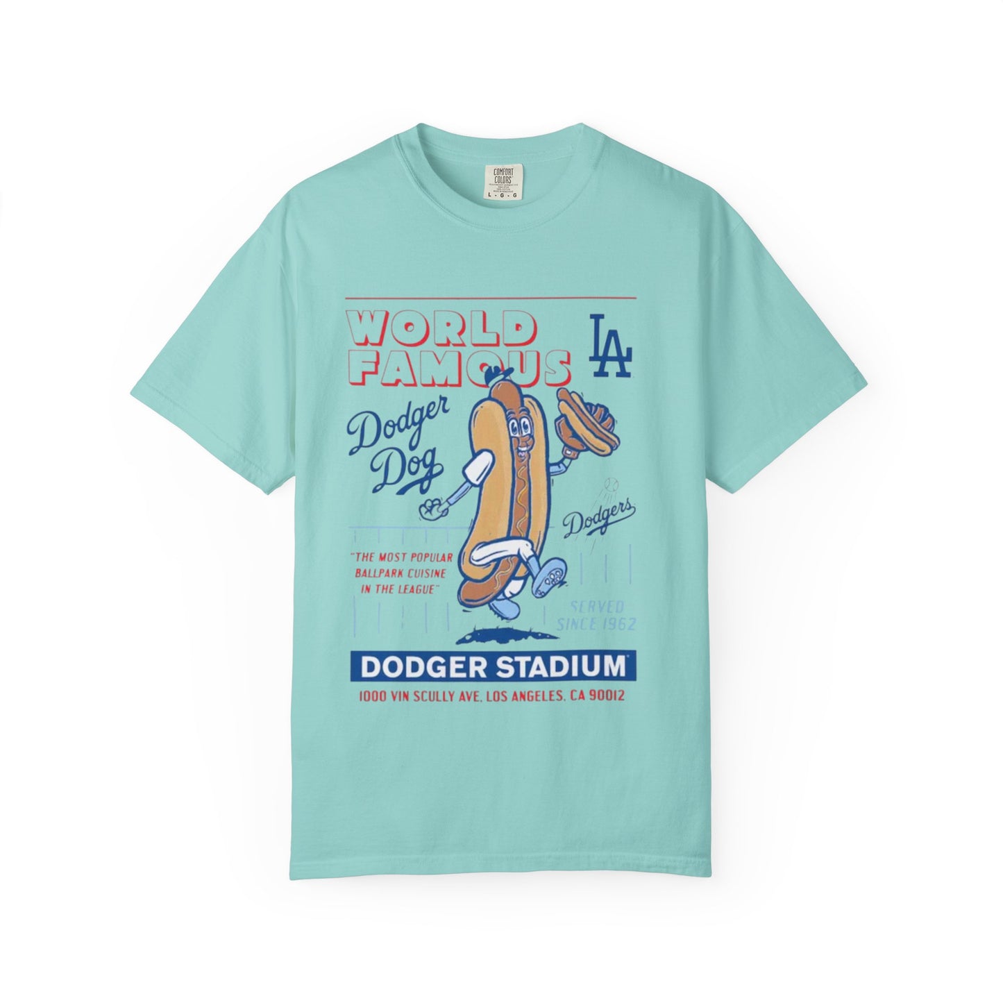 MLB Dodger Stadium Hotdog Man Unisex Tee, Famous Cuisine, Dodgers Baseball Fan