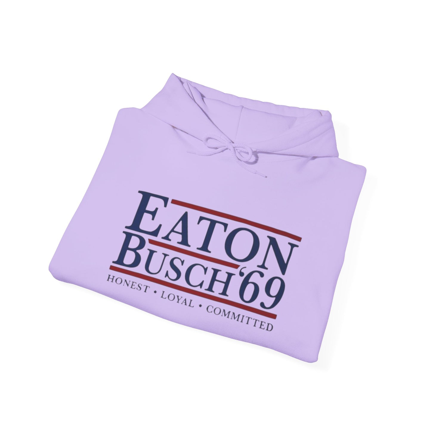 Political 69' Eaton/Busch Heavy Blend Hoodie - Unisex, Cozy Sweatshirt for