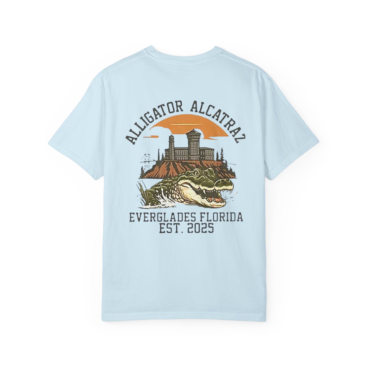 MAGA Alligator Alcatraz Patriotic Trump T-shirt, USA Florida ICE Detention,