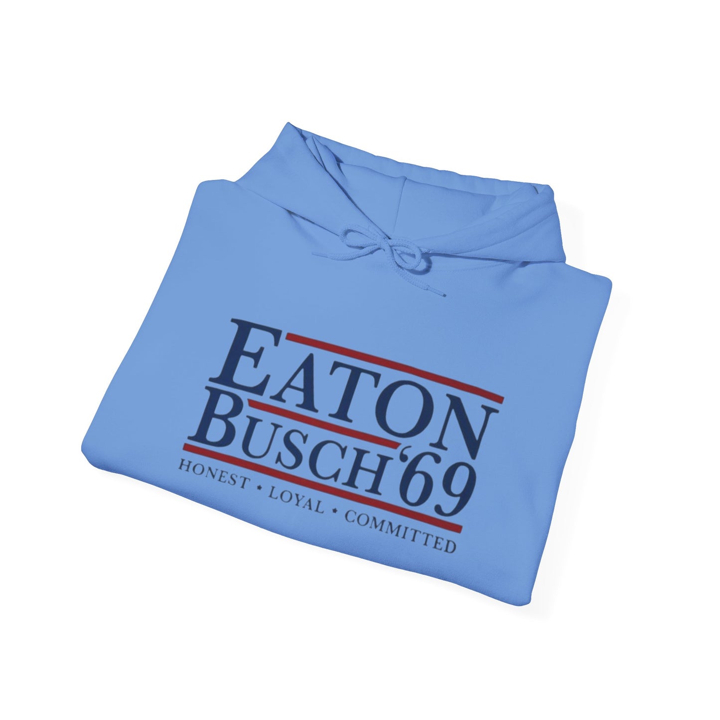 Political 69' Eaton/Busch Heavy Blend Hoodie - Unisex, Cozy Sweatshirt for