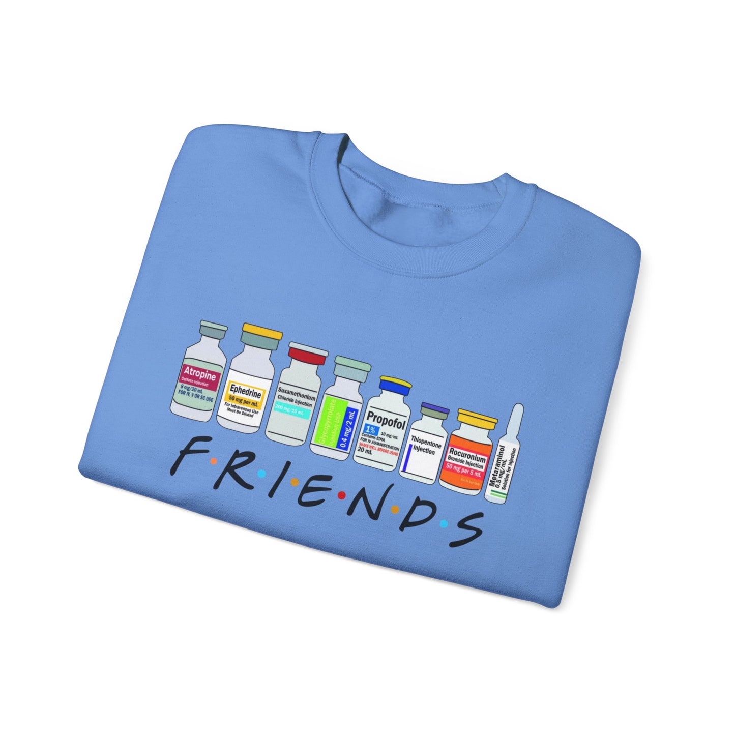 Medical Sedation Friends Healthcare RN Unisex Heavy Blend™ Crewneck Sweatshirt