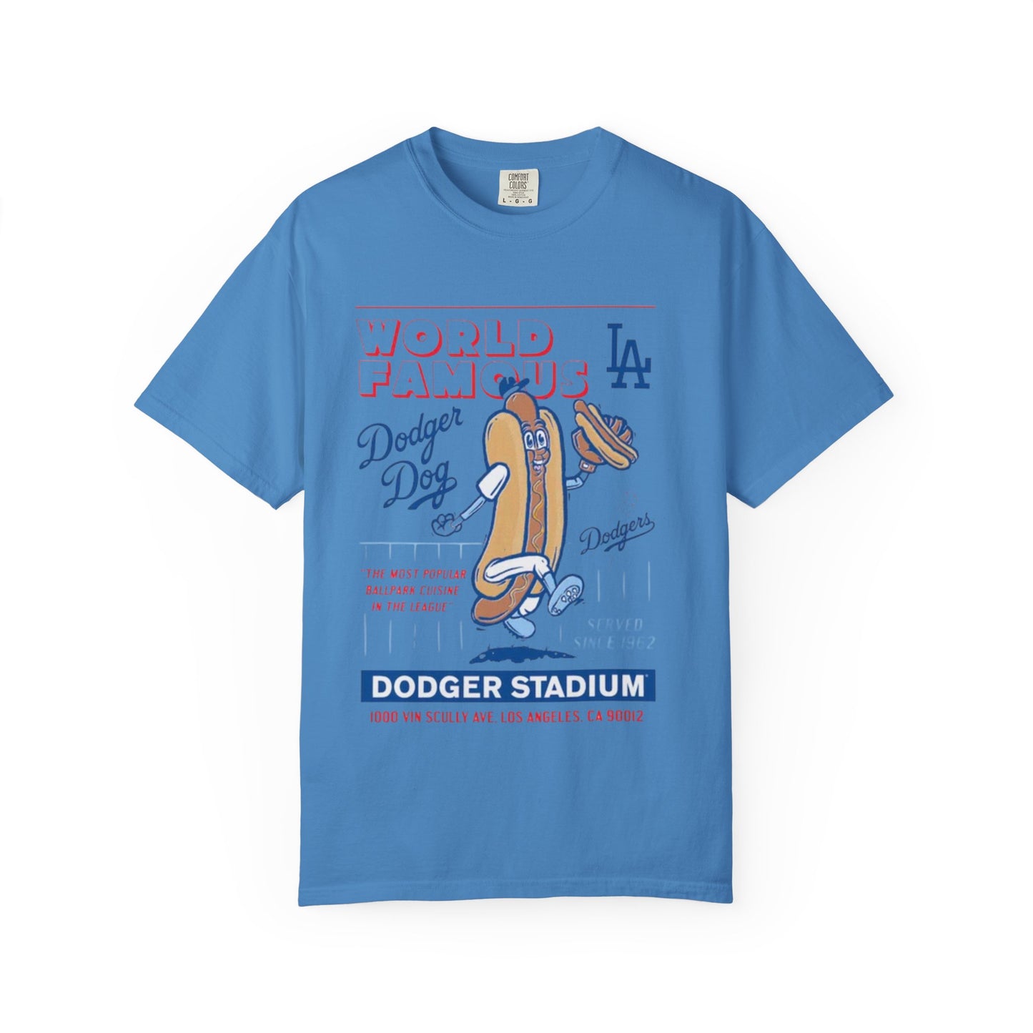 MLB Dodger Stadium Hotdog Man Unisex Tee, Famous Cuisine, Dodgers Baseball Fan