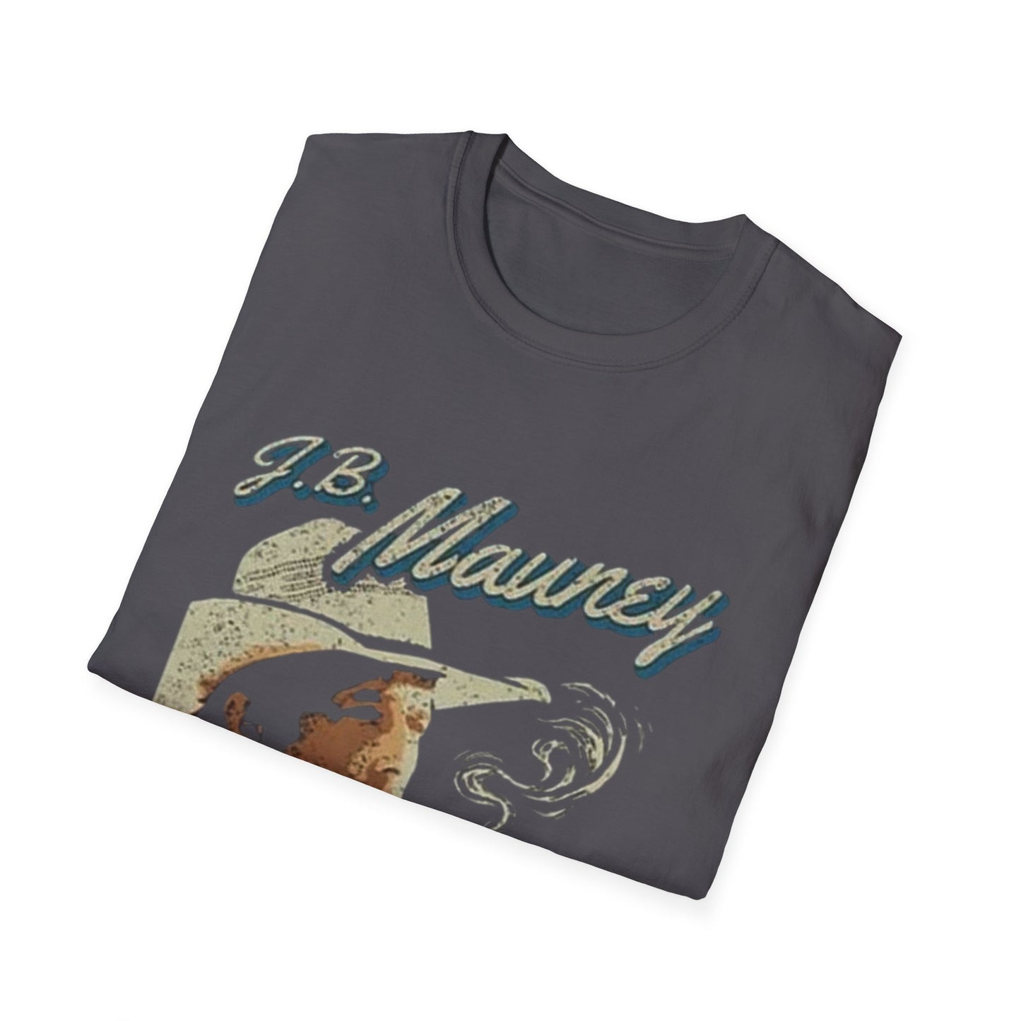 JB Mauney Bull Riding Legend Tee, Unisex T-Shirt, Cigarette Smoking Cowboy Hat