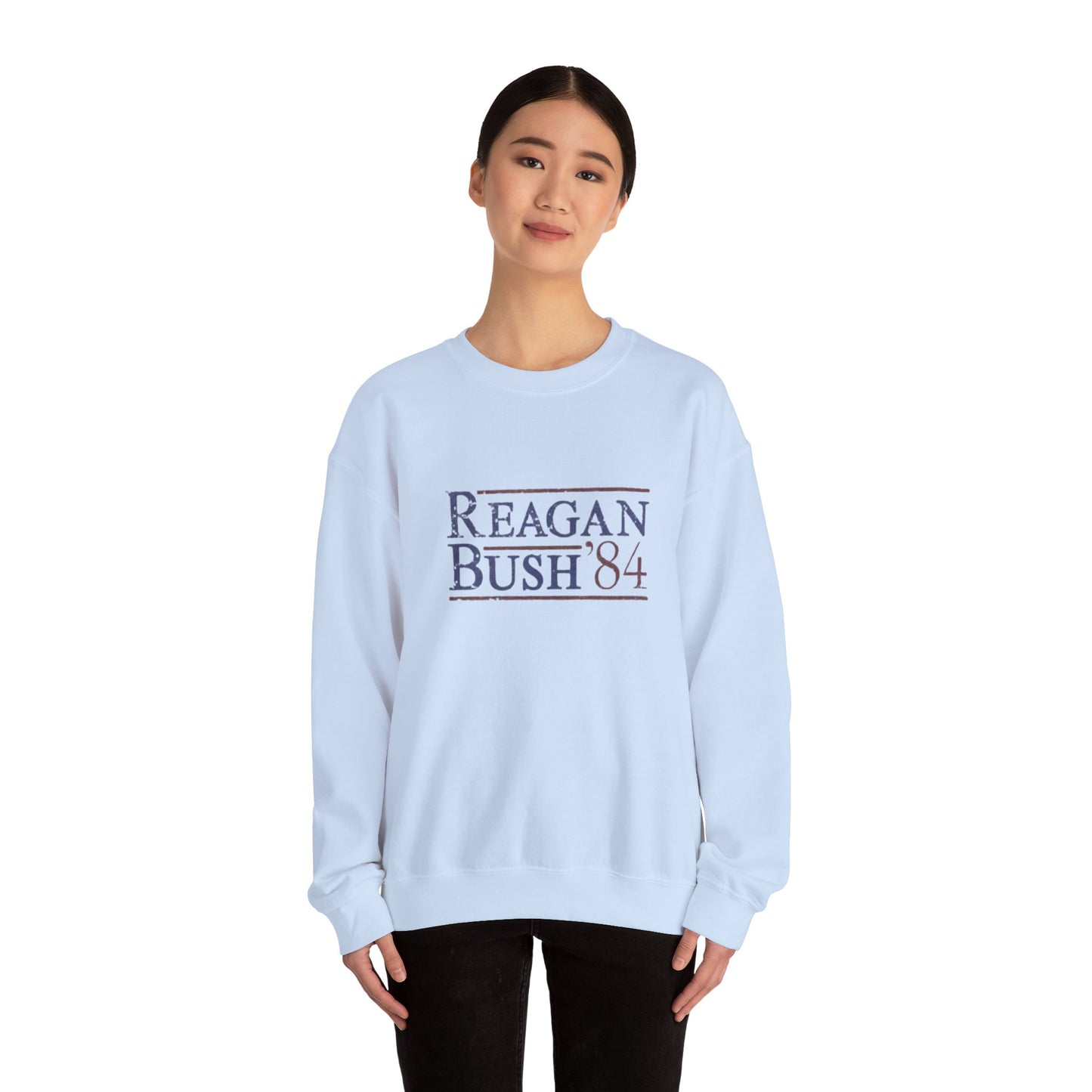 Political Campaign Reagan/Bush 84 Presidential USA Sweatshirt, Unisex Crewneck