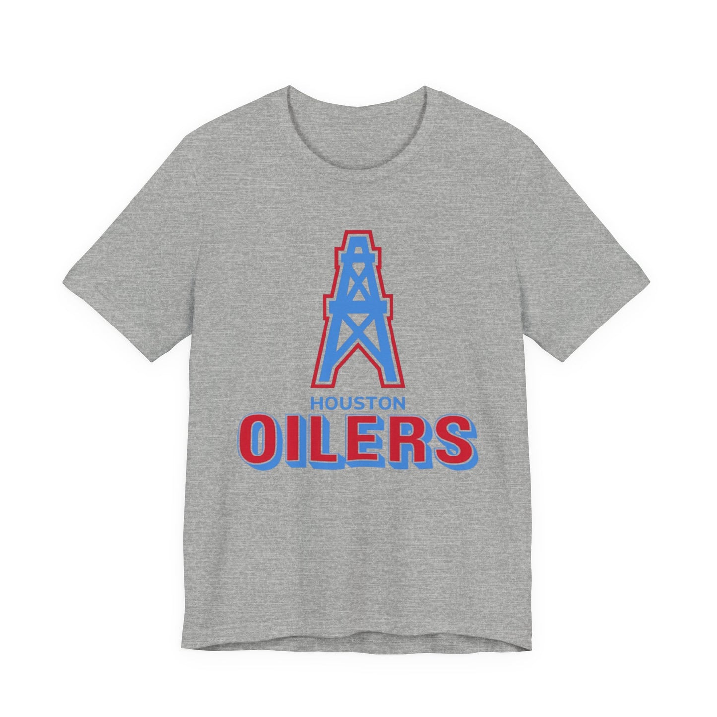 Houston Oilers Throwback Tee, NFL Unisex Jersey Short Sleeve Shirt, Vintage