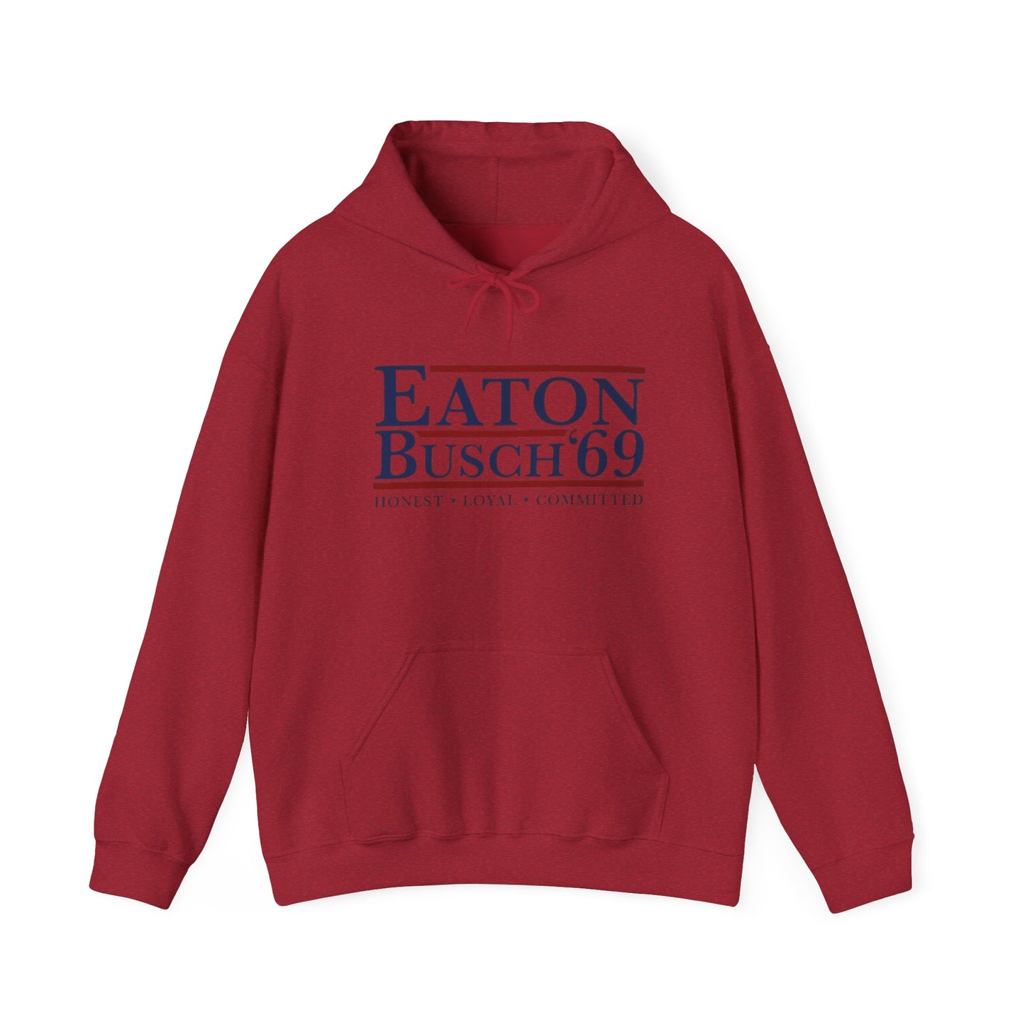 Political 69' Eaton/Busch Heavy Blend Hoodie - Unisex, Cozy Sweatshirt for