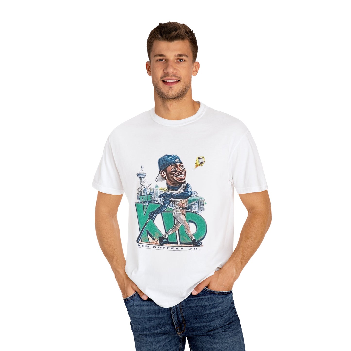 Ken Griffey Jr. Swing Home Run Seattle Mariners, MLB The Kid Tee, Baseball
