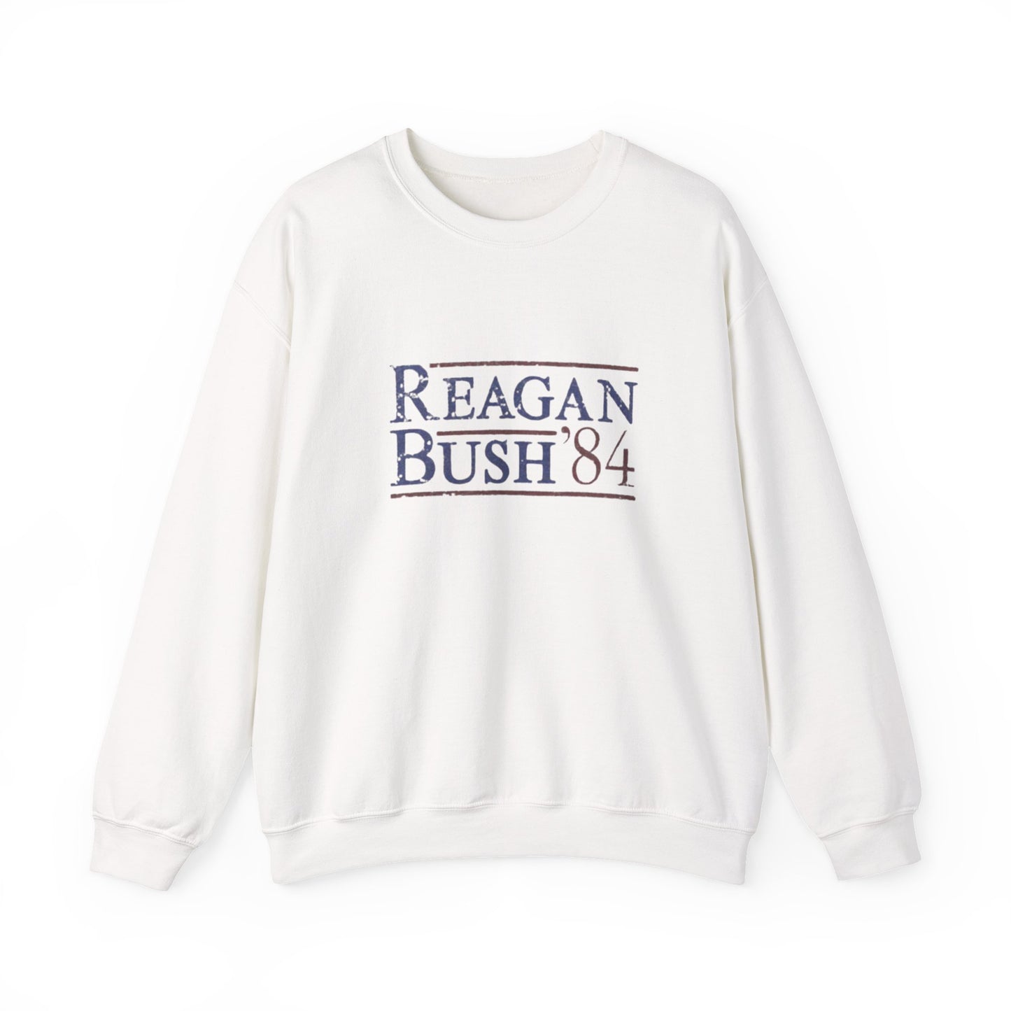Political Campaign Reagan/Bush 84 Presidential USA Sweatshirt, Unisex Crewneck