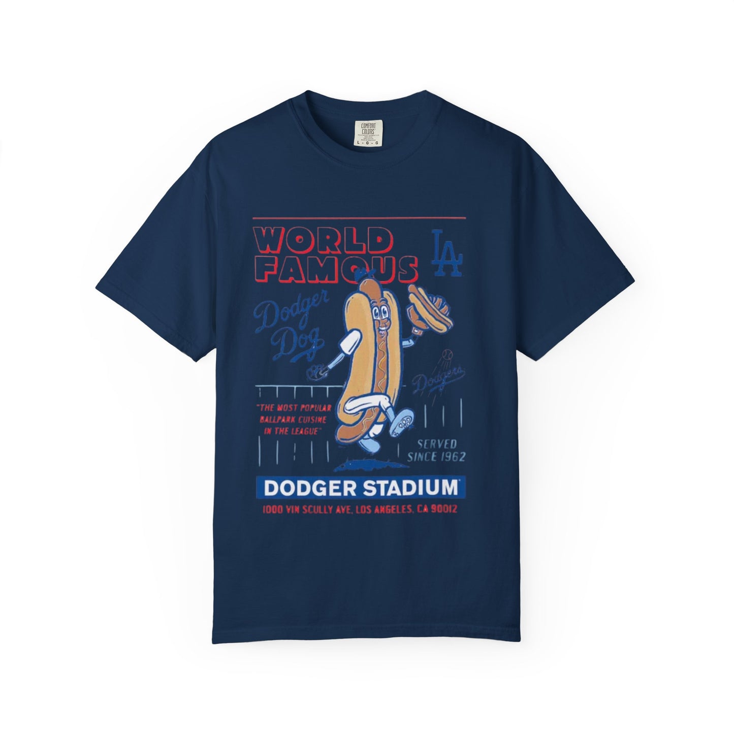 MLB Dodger Stadium Hotdog Man Unisex Tee, Famous Cuisine, Dodgers Baseball Fan
