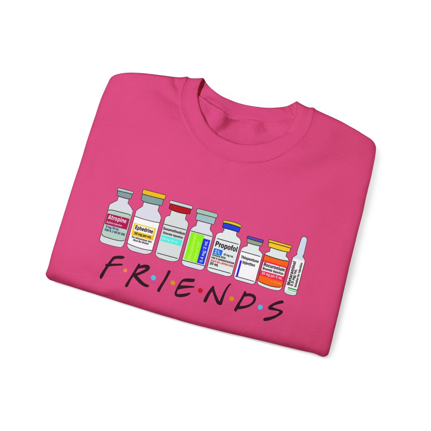 Medical Sedation Friends Healthcare RN Unisex Heavy Blend™ Crewneck Sweatshirt