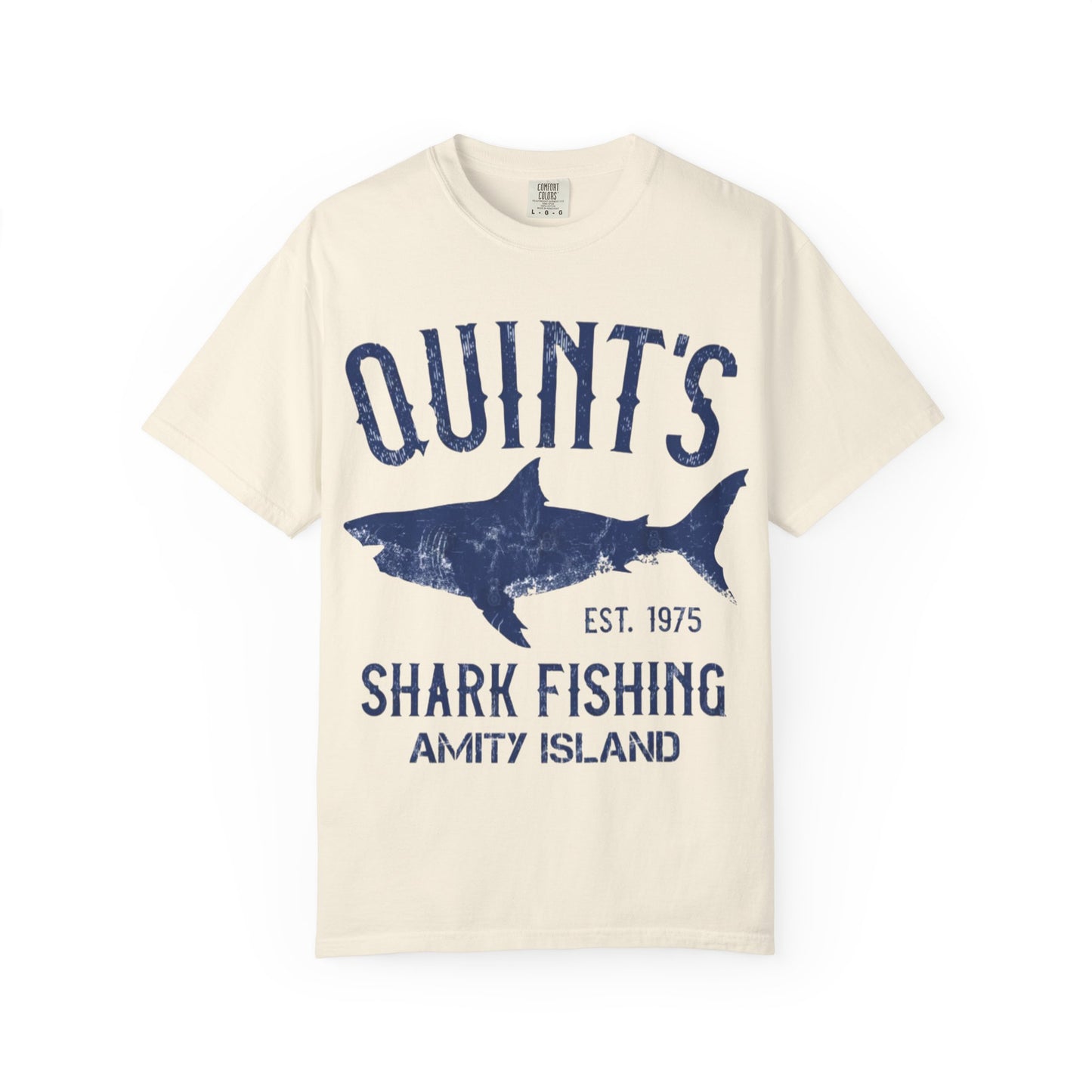 Jaws Movie Unisex T-shirt, Great White Shark Tee, Quints Fishing Shirt, Vintage