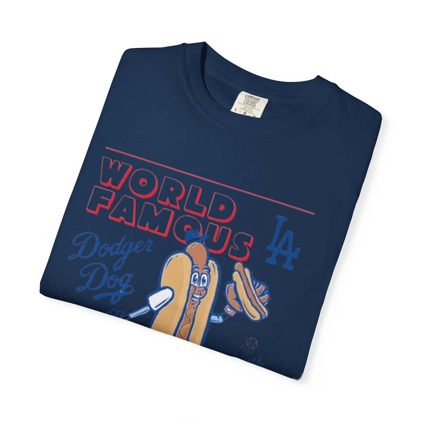 MLB Dodger Stadium Hotdog Man Unisex Tee, Famous Cuisine, Dodgers Baseball Fan