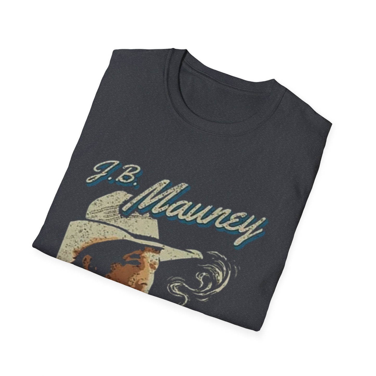 JB Mauney Bull Riding Legend Tee, Unisex T-Shirt, Cigarette Smoking Cowboy Hat