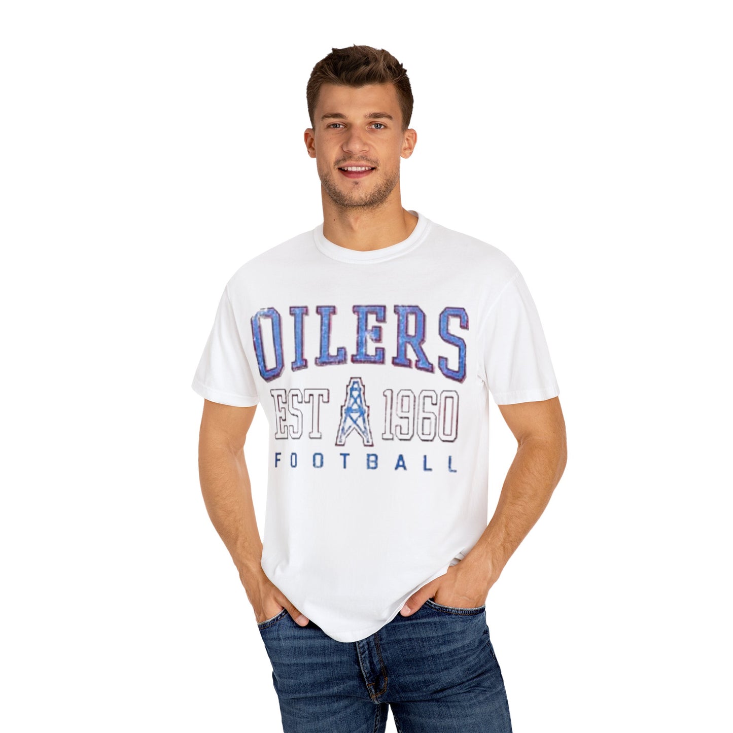 Classic Houston Oilers Football, Vintage NFL T-Shirt, Est. 1960 Oilers, Titans