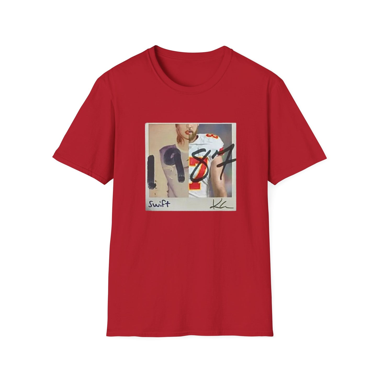 Swiftie x Chiefs Love Tee | 1989 Album CD & Kelce 87 Jersey Mashup Shirt