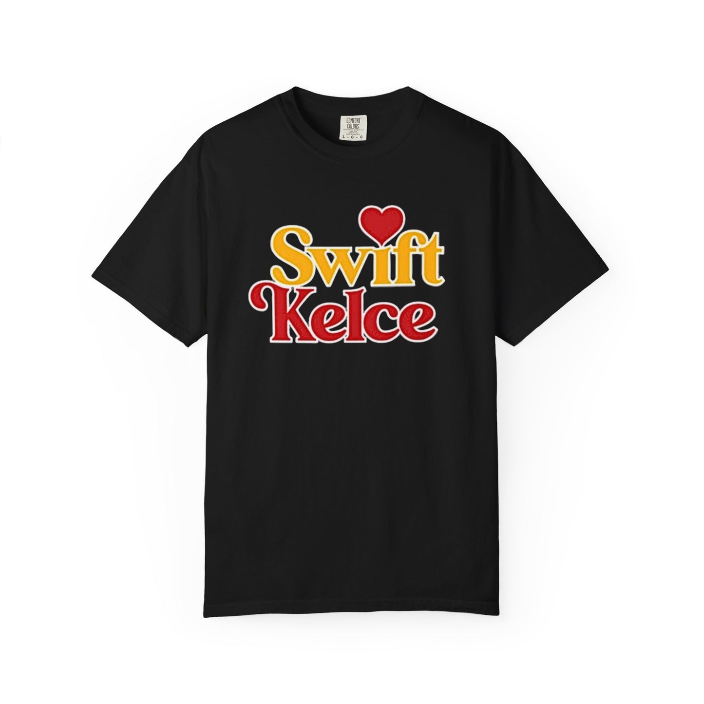 Kansas City Chiefs Football Tee, Travis Kelce #87, Swiftie Love Shirt with Heart