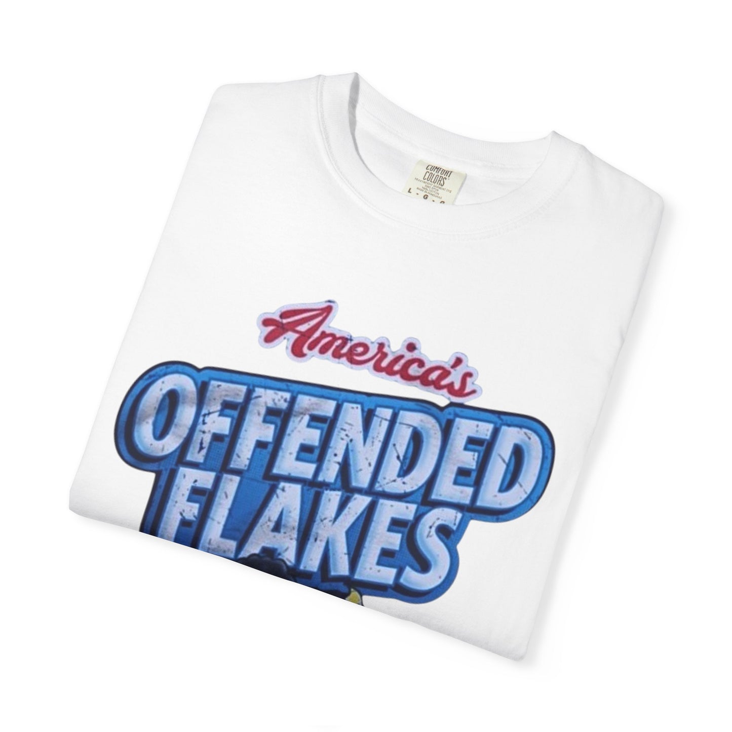 Offended Flakes Cereal Humor Unisex Tee, Liberal Trigger Shirt, Kellogs Corn