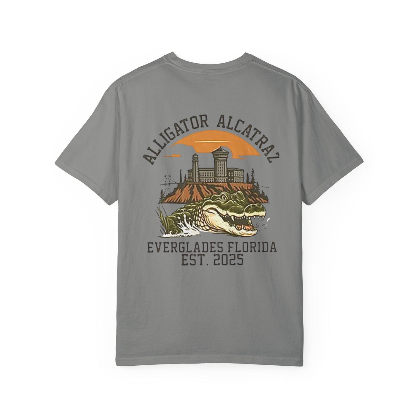 MAGA Alligator Alcatraz Patriotic Trump T-shirt, USA Florida ICE Detention,