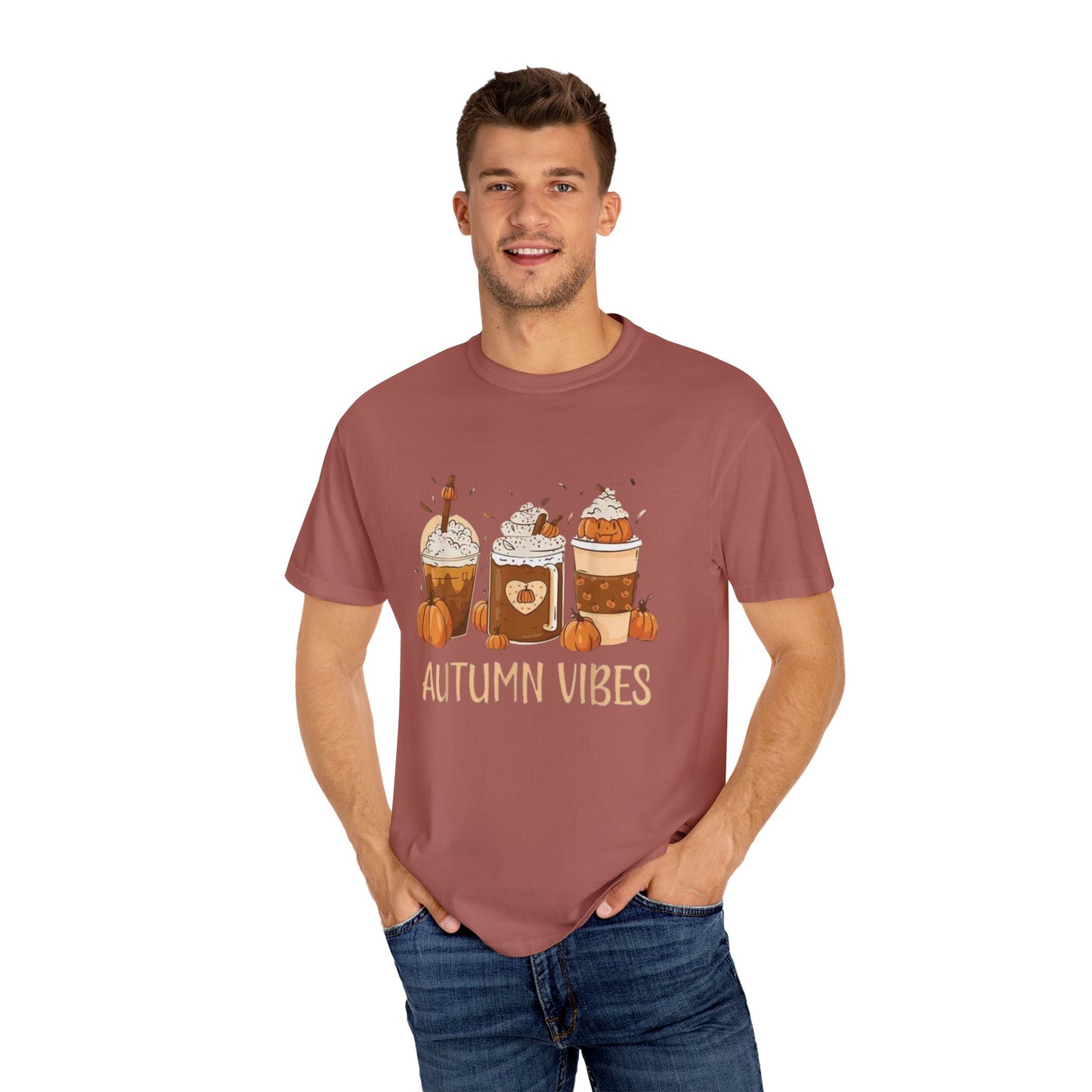 Autumn Vibes Pumpkin Spice Tee, Fall Colors T-Shirt for Teachers, Unisex