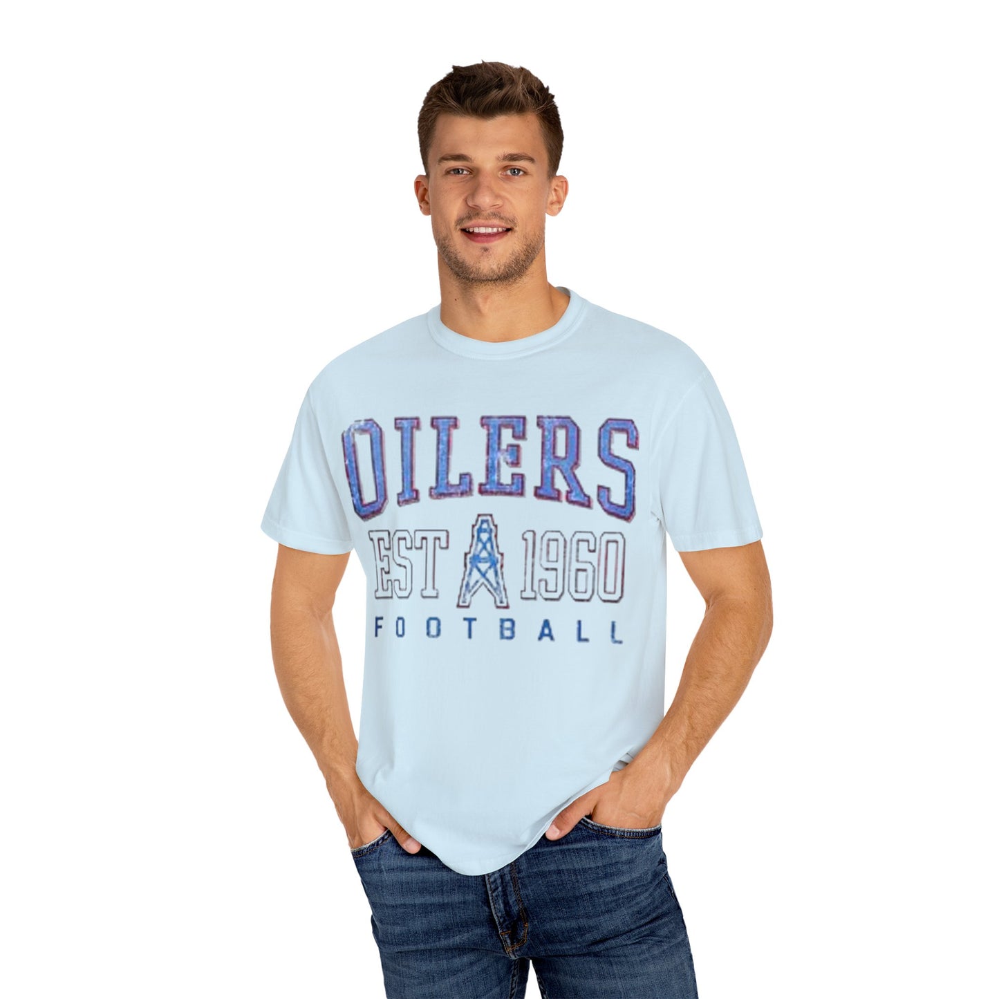 Classic Houston Oilers Football, Vintage NFL T-Shirt, Est. 1960 Oilers, Titans