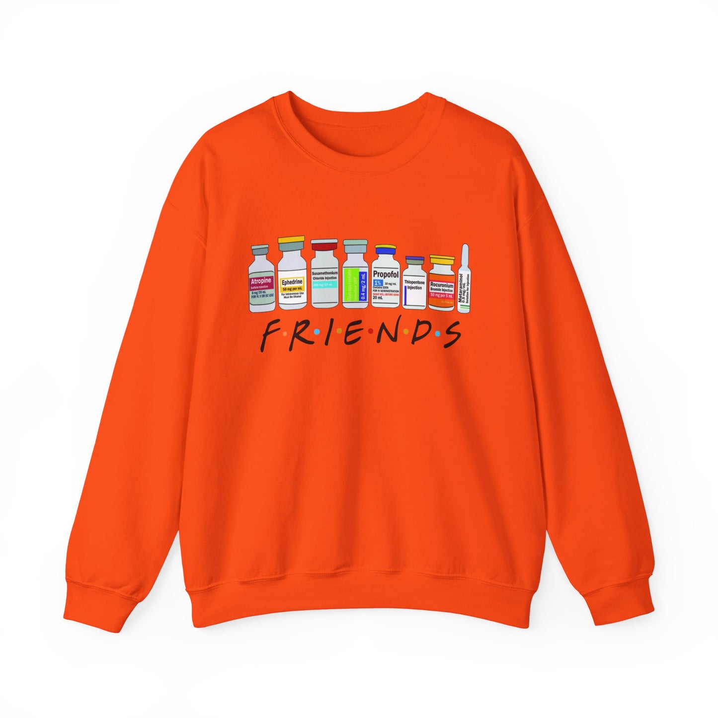 Medical Sedation Friends Healthcare RN Unisex Heavy Blend™ Crewneck Sweatshirt
