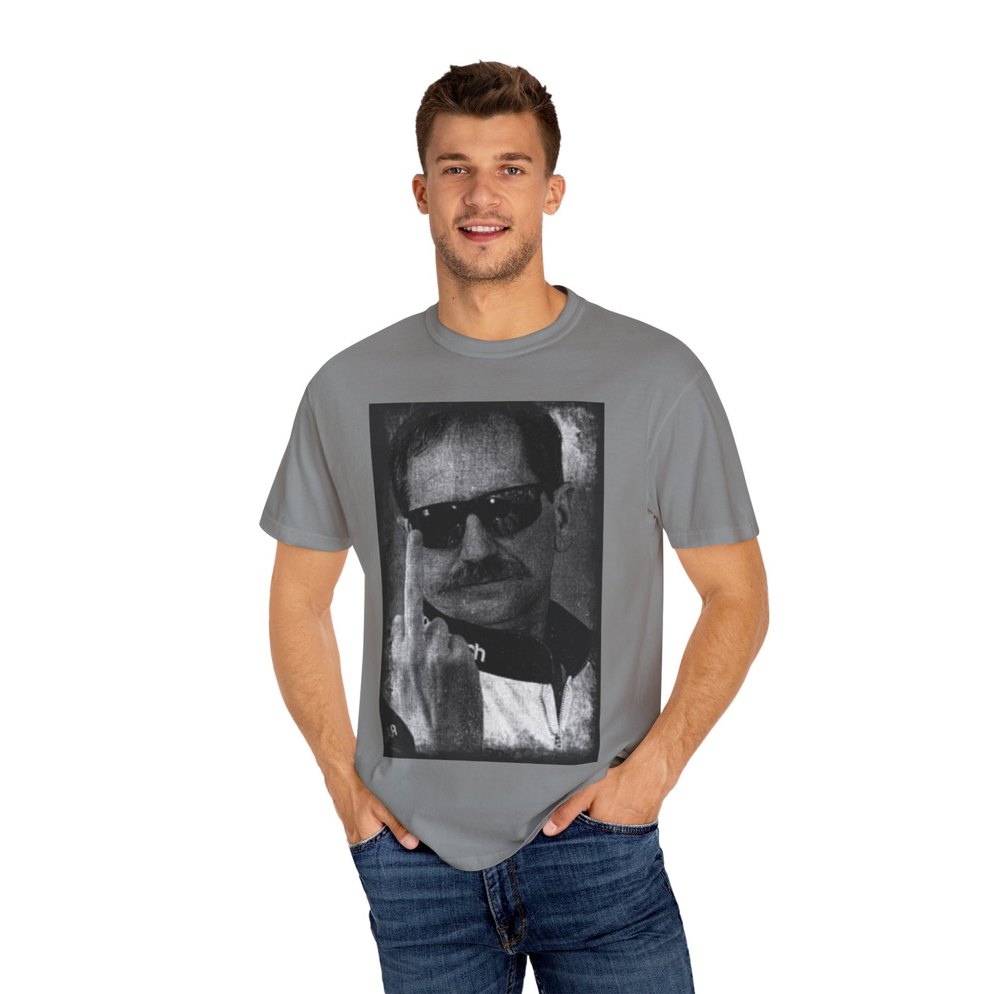 Dale Earnhardt Middle Finger Funny T-shirt, American Flag Patriotic Tee