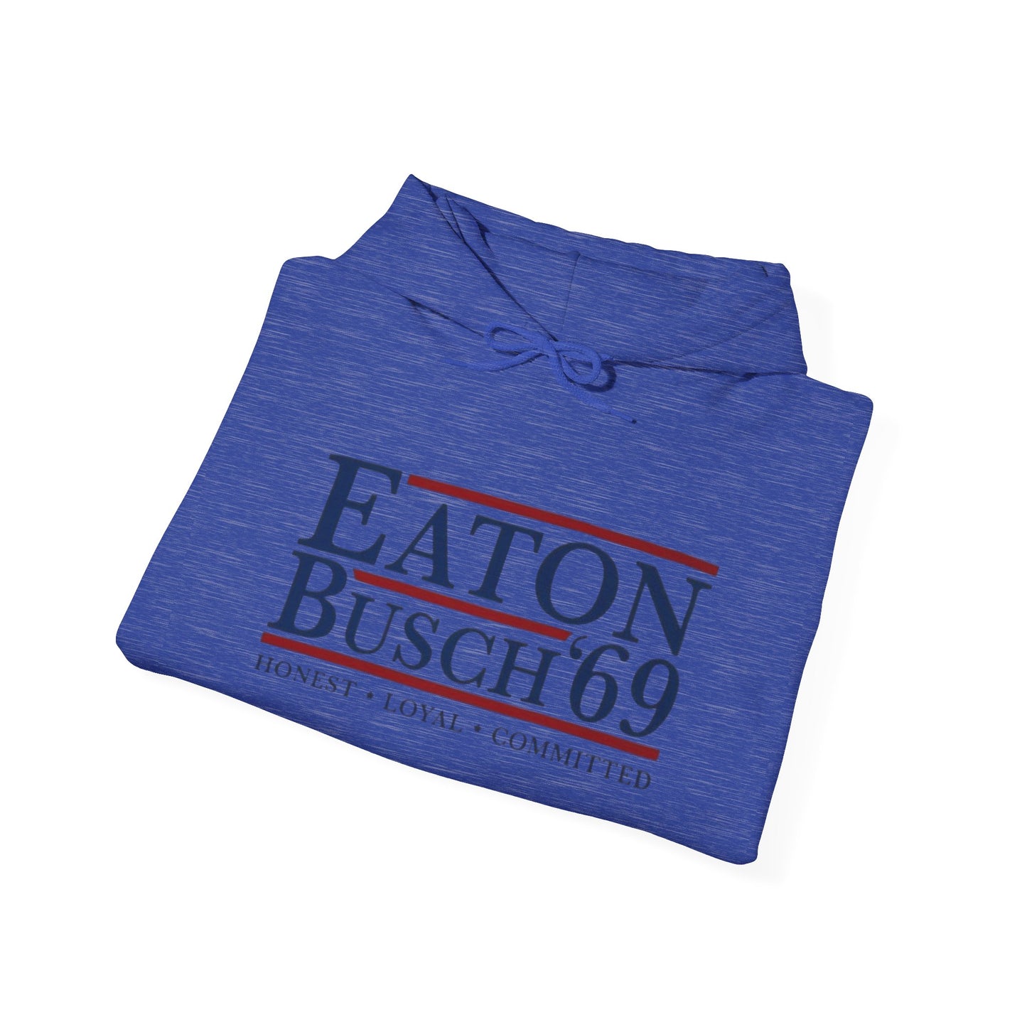 Political 69' Eaton/Busch Heavy Blend Hoodie - Unisex, Cozy Sweatshirt for