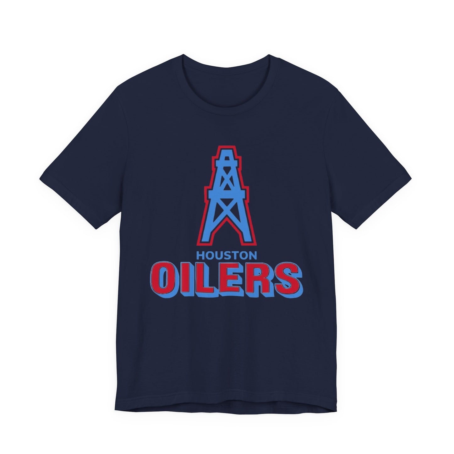 Houston Oilers Throwback Tee, NFL Unisex Jersey Short Sleeve Shirt, Vintage