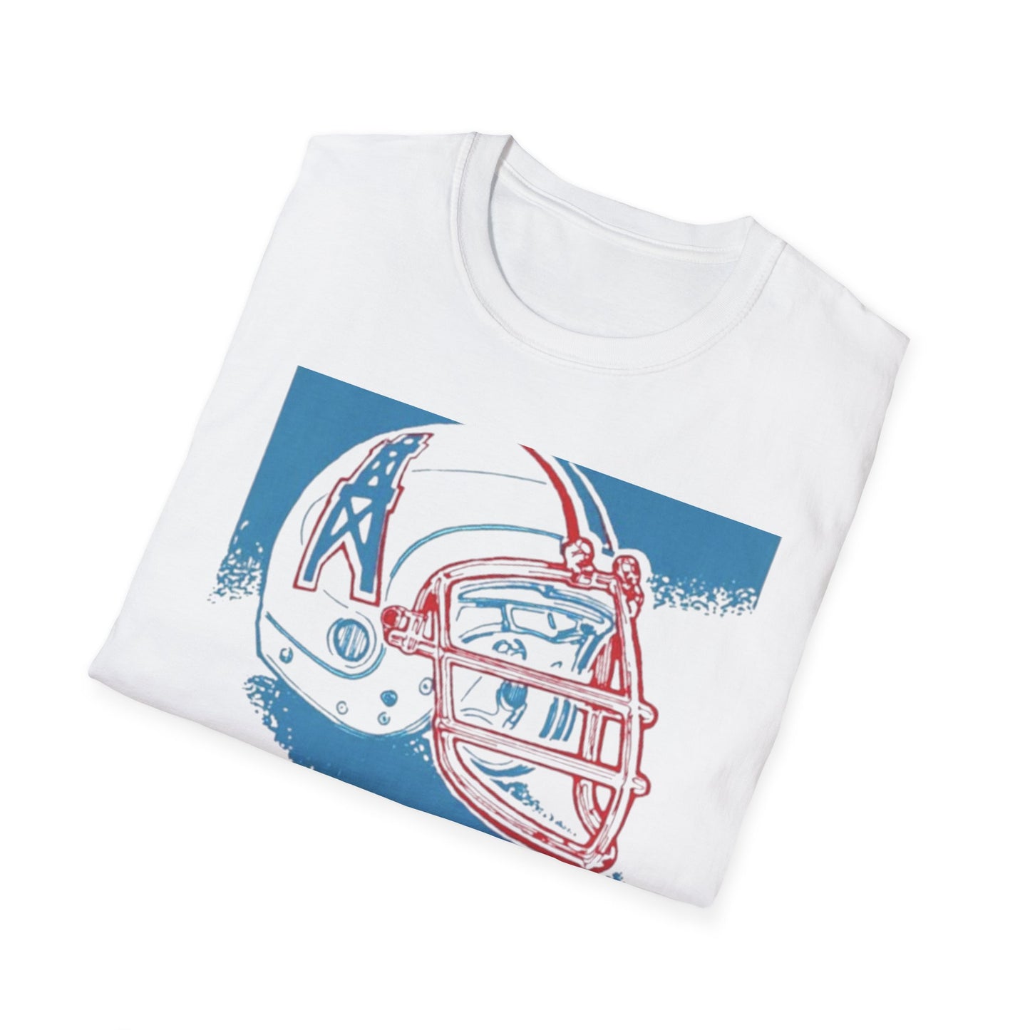 Classic Houston Oilers Unisex Tee, Vintage NFL Logo Softstyle, Tennessee Titans