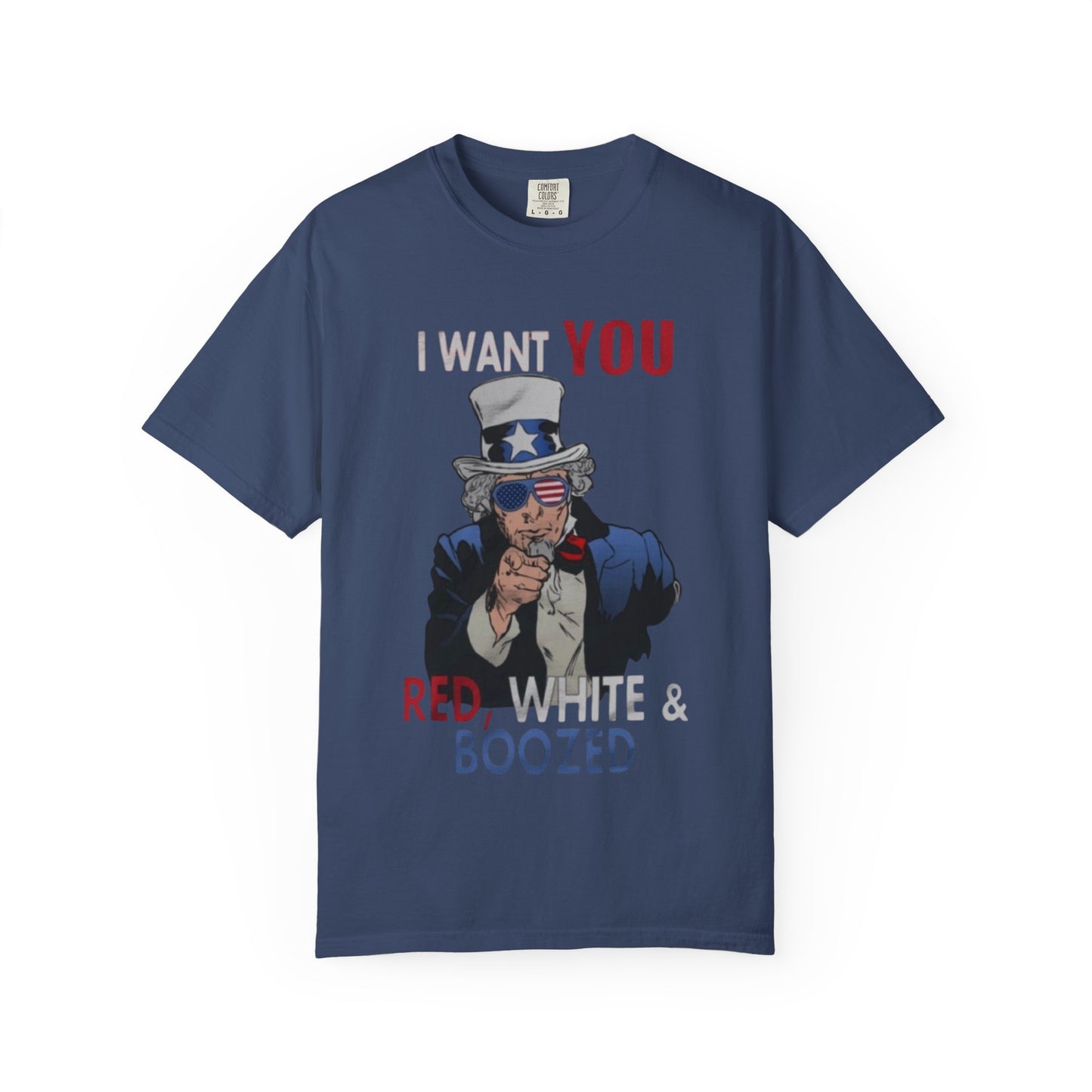 Uncle Sam Patriotic Tee, Red White and Boozed Shirt, July 4th Party T-shirt,