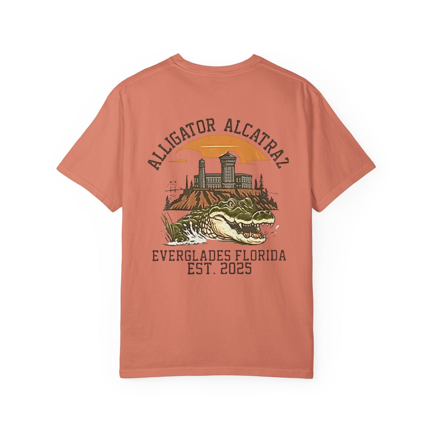 MAGA Alligator Alcatraz Patriotic Trump T-shirt, USA Florida ICE Detention,