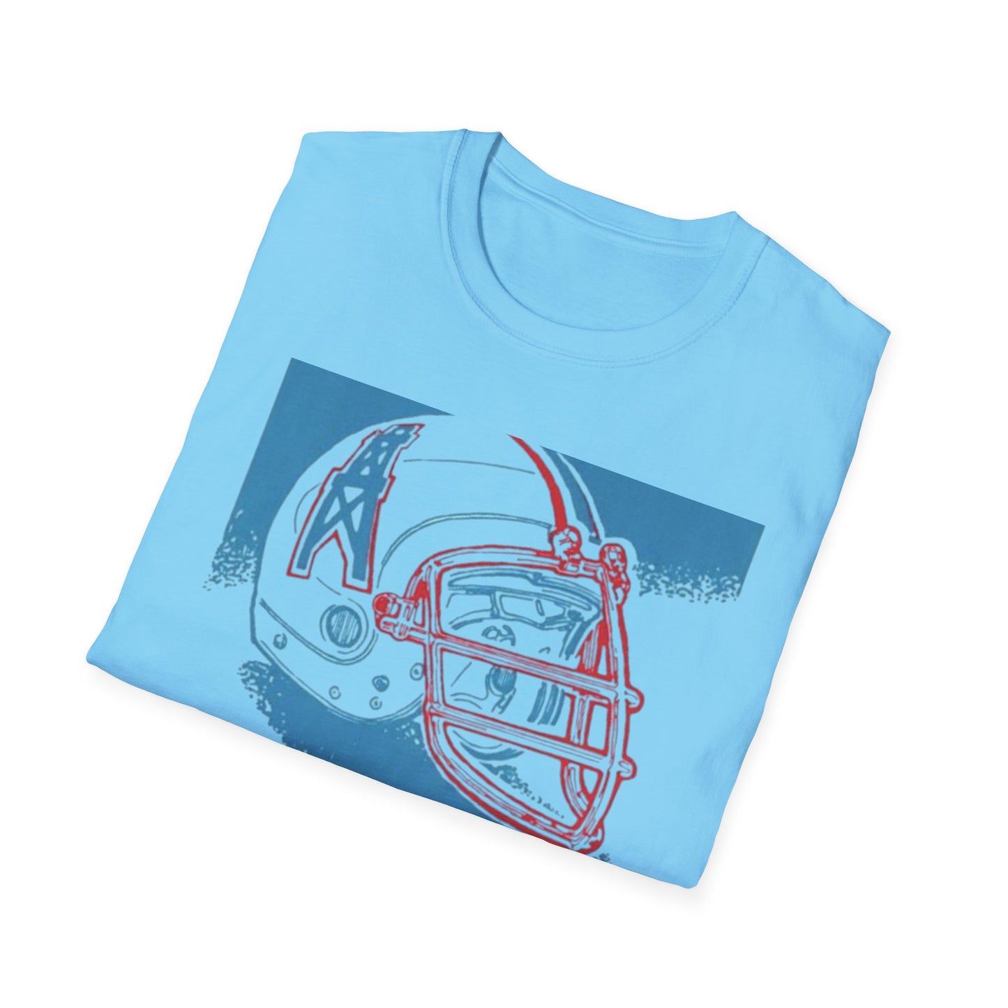 Classic Houston Oilers Unisex Tee, Vintage NFL Logo Softstyle, Tennessee Titans