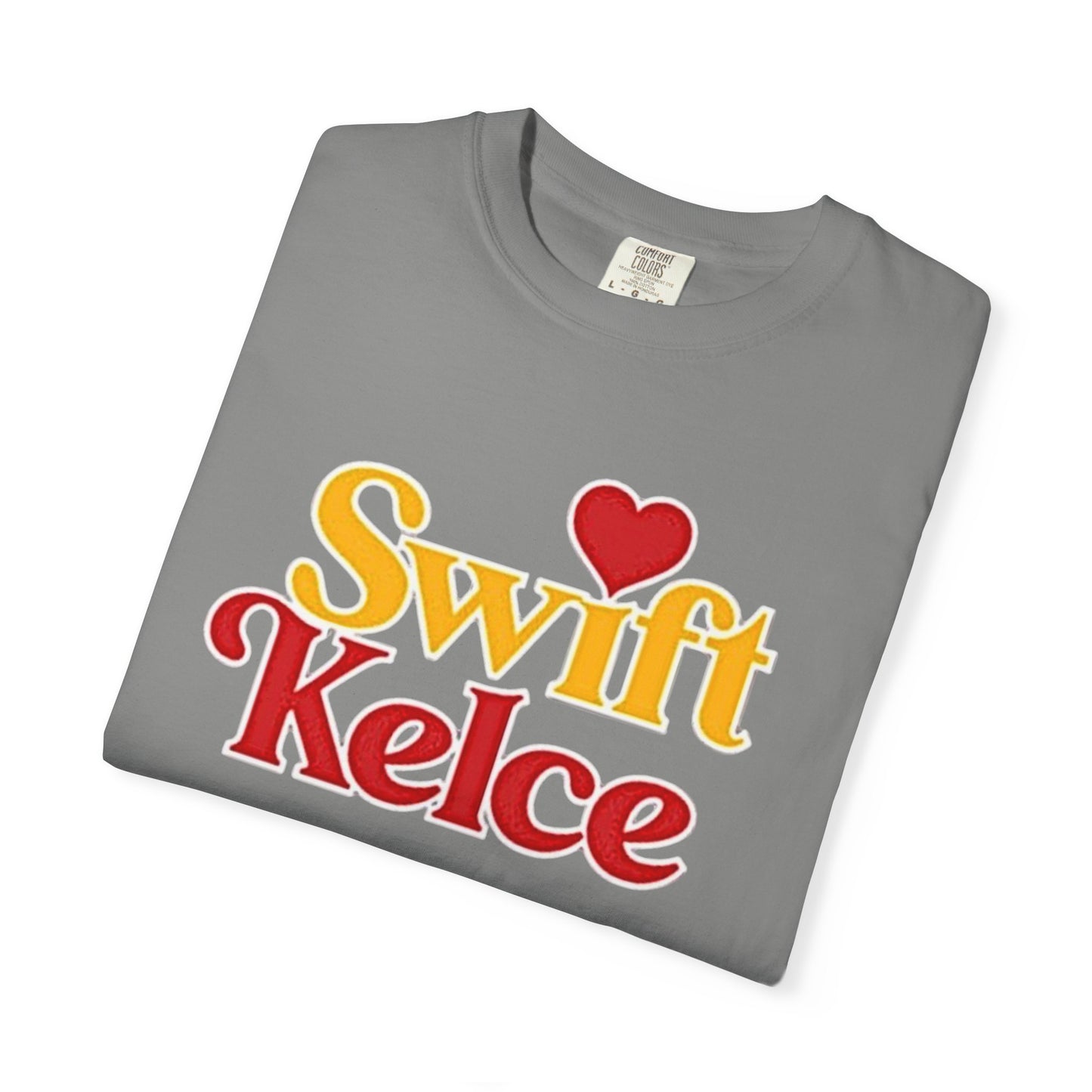 Kansas City Chiefs Football Tee, Travis Kelce #87, Swiftie Love Shirt with Heart