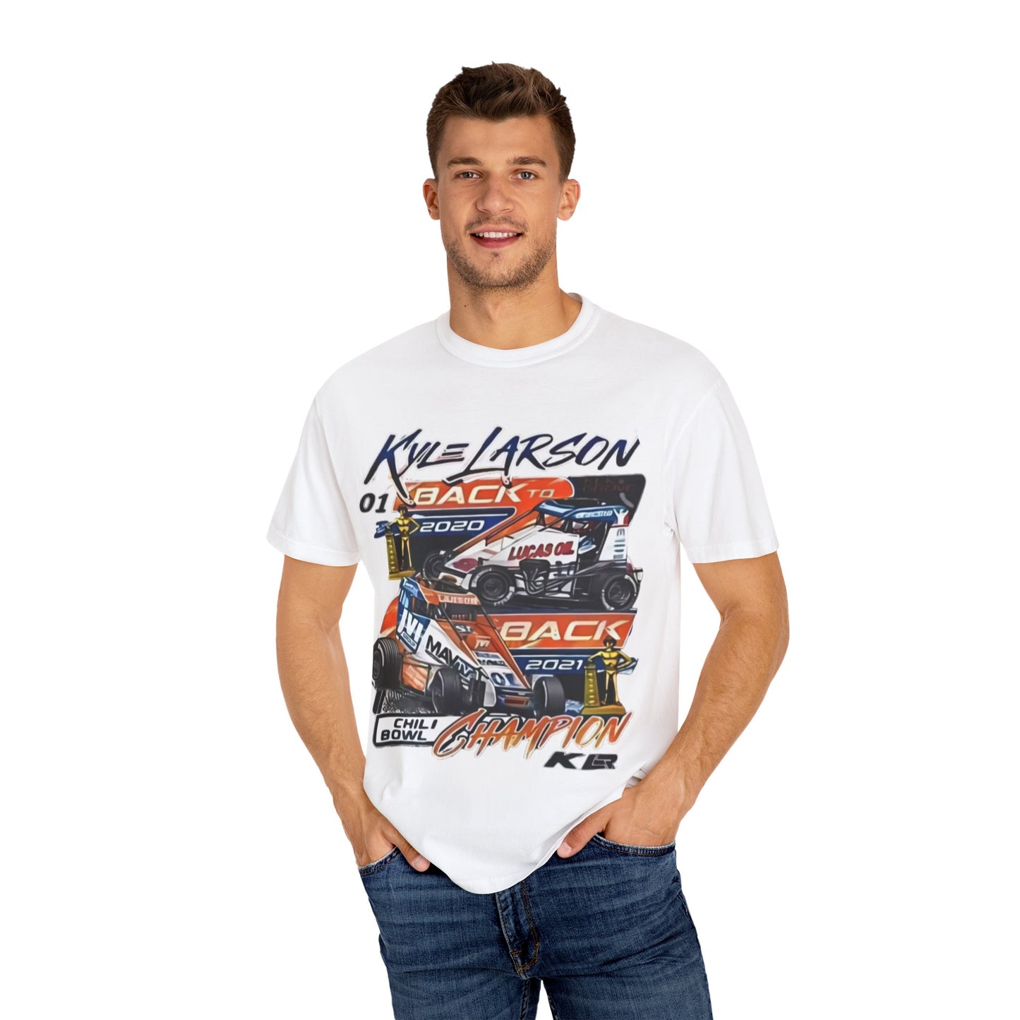 Kyle Larson Dirt Track Racing Back To Back Chili Bowl Champion 2020, 2021 Tshirt