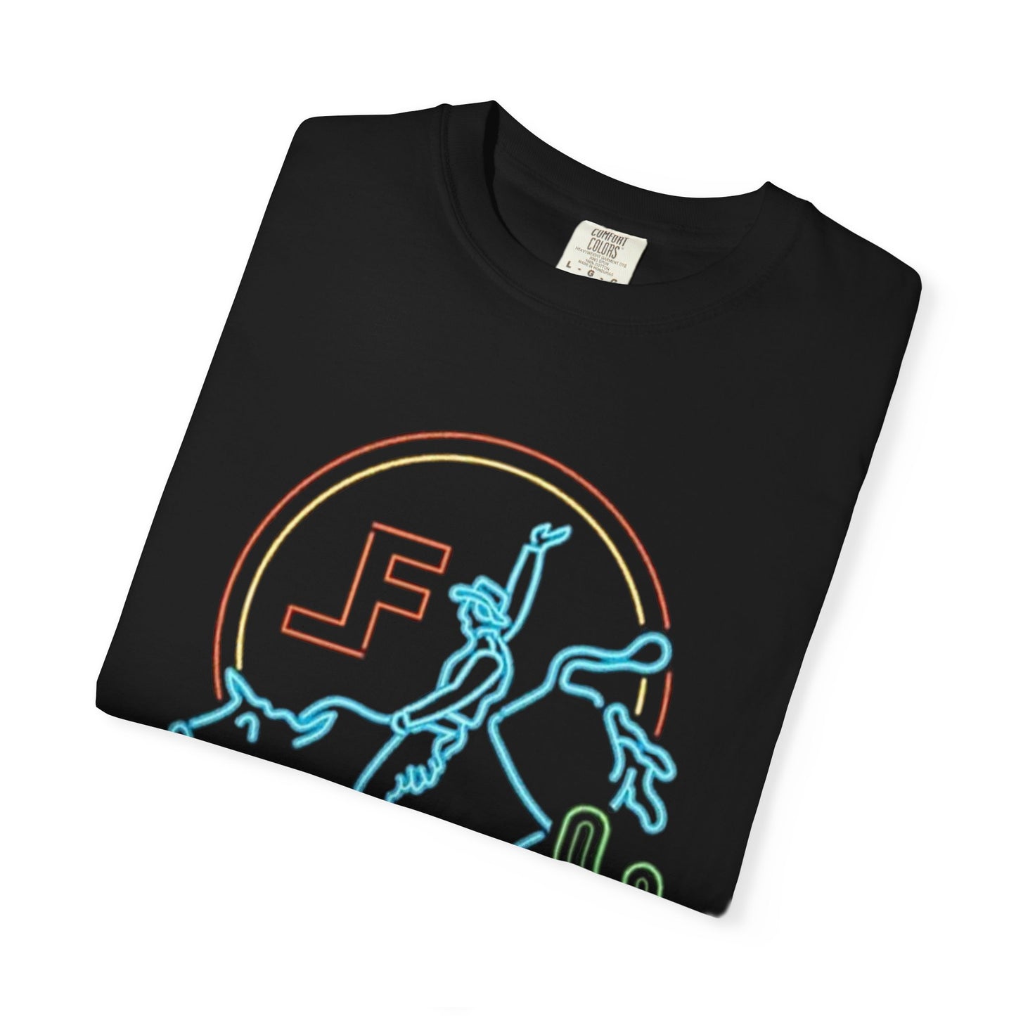 Lane Frost Bull Riding Neon Light Tee, Rodeo Bull Riding Fan Gift Unisex Legend