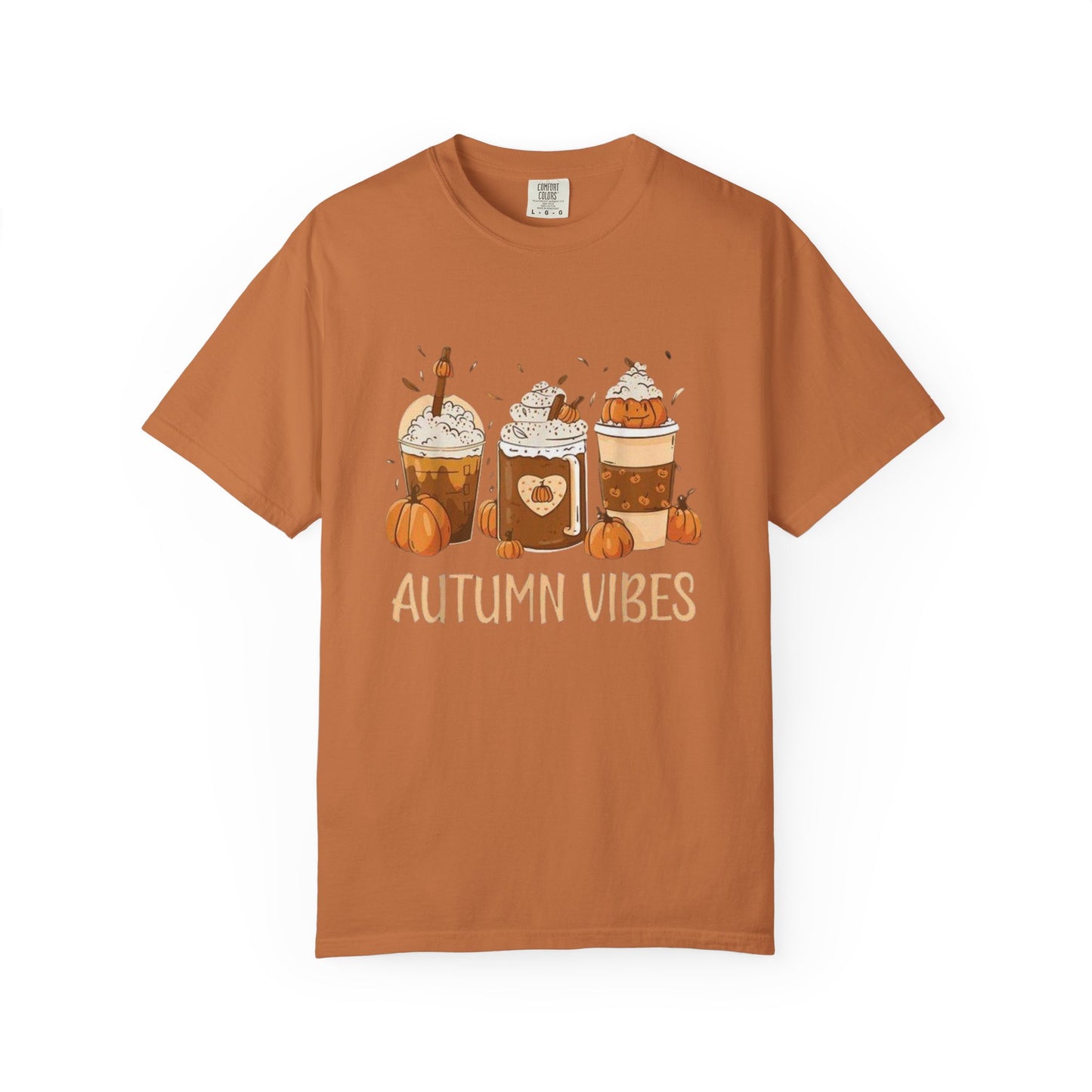 Autumn Vibes Pumpkin Spice Tee, Fall Colors T-Shirt for Teachers, Unisex