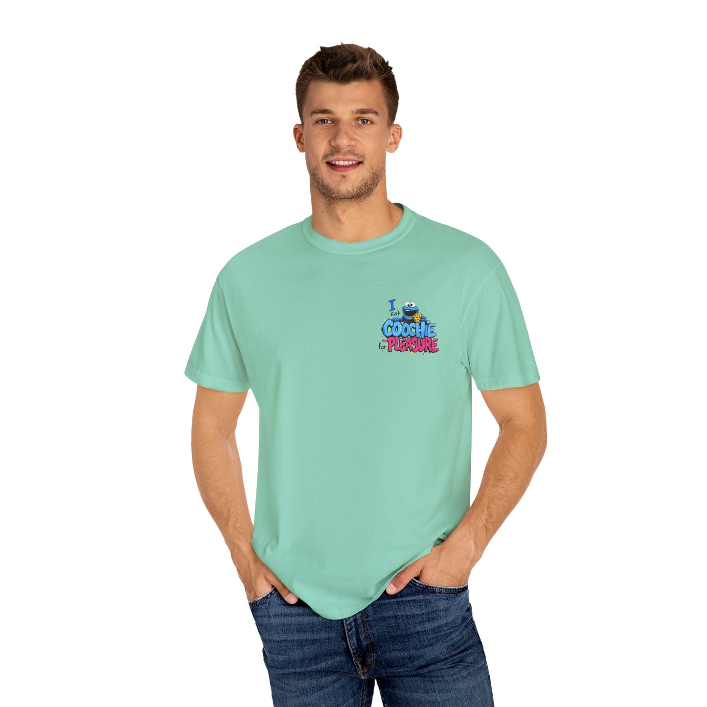 Cookie Monster Unisex Tshirt Funny Sesame Street Tee Comedy Shirt, I Eat Coochie