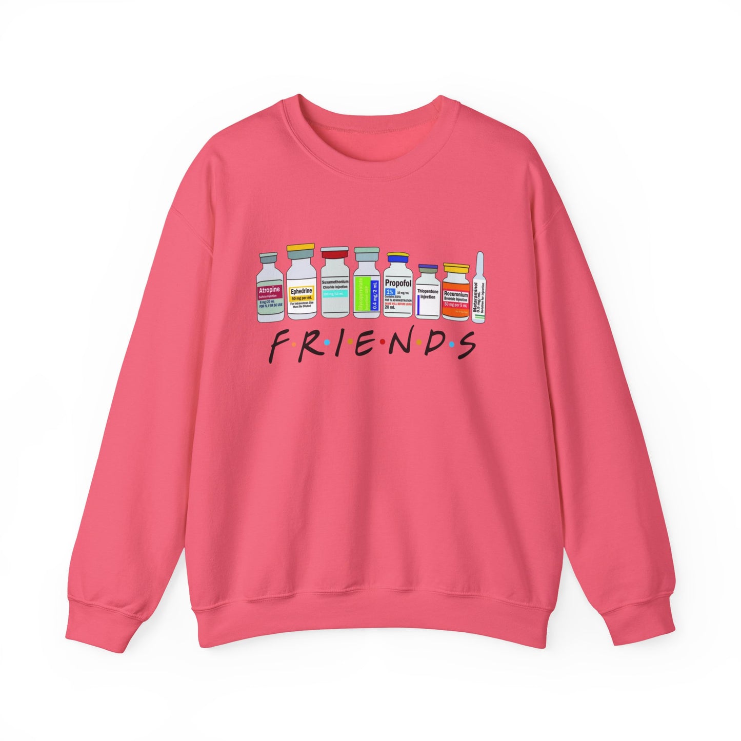 Medical Sedation Friends Healthcare RN Unisex Heavy Blend™ Crewneck Sweatshirt