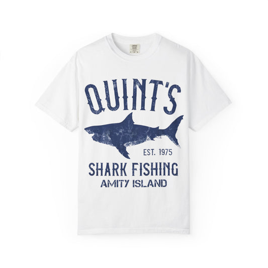 Jaws Movie Unisex T-shirt, Great White Shark Tee, Quints Fishing Shirt, Vintage