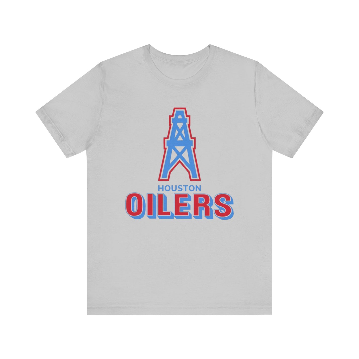 Houston Oilers Throwback Tee, NFL Unisex Jersey Short Sleeve Shirt, Vintage
