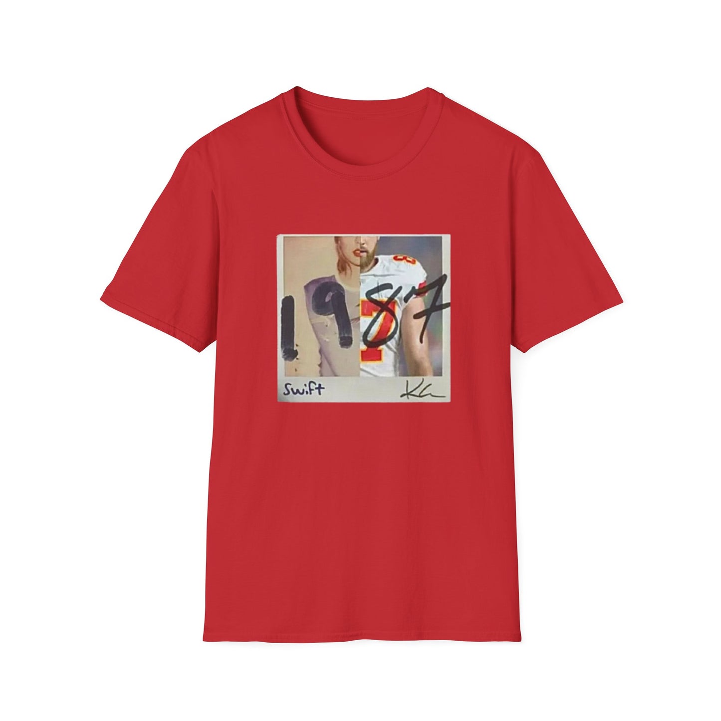 Swiftie x Chiefs Love Tee | 1989 Album CD & Kelce 87 Jersey Mashup Shirt