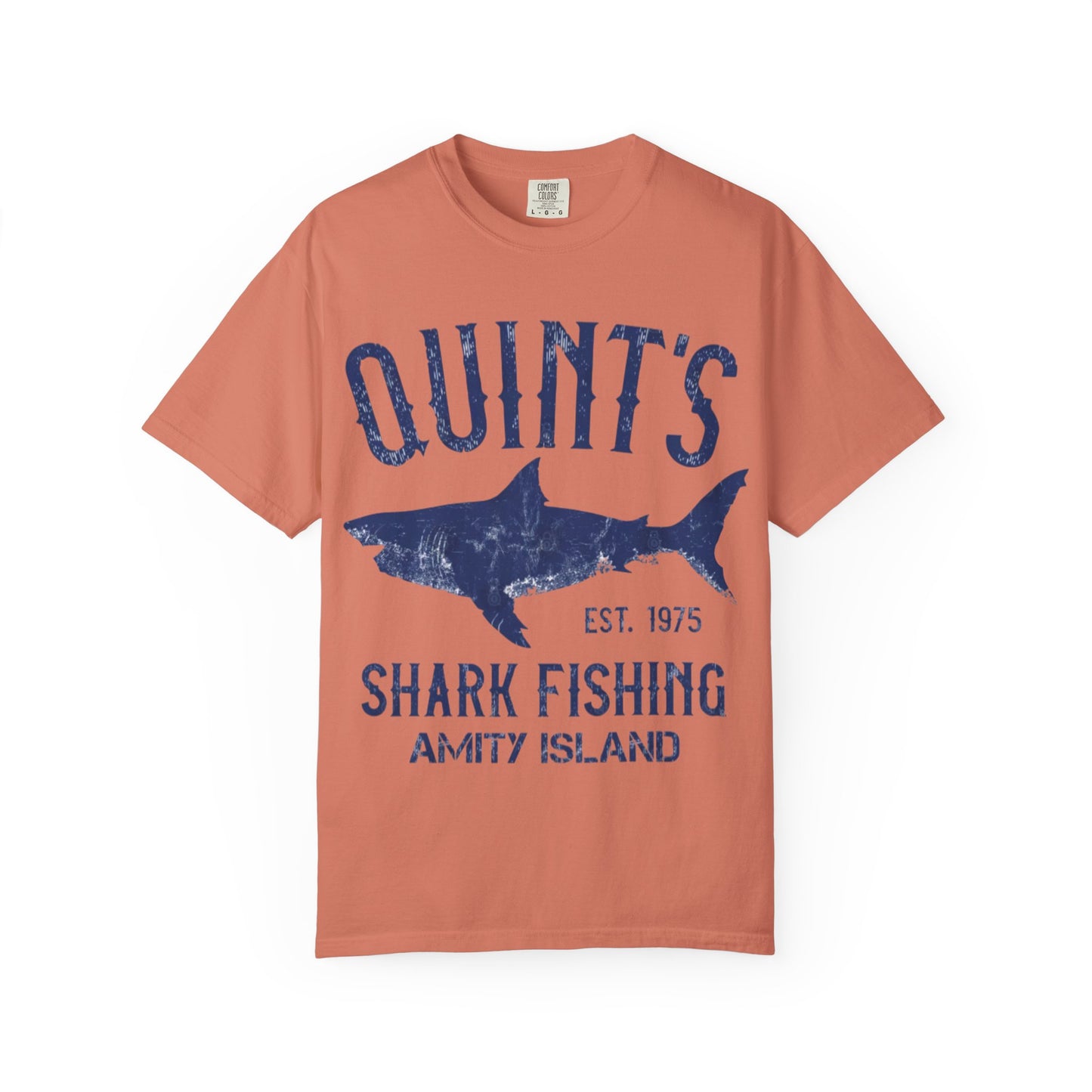 Jaws Movie Unisex T-shirt, Great White Shark Tee, Quints Fishing Shirt, Vintage