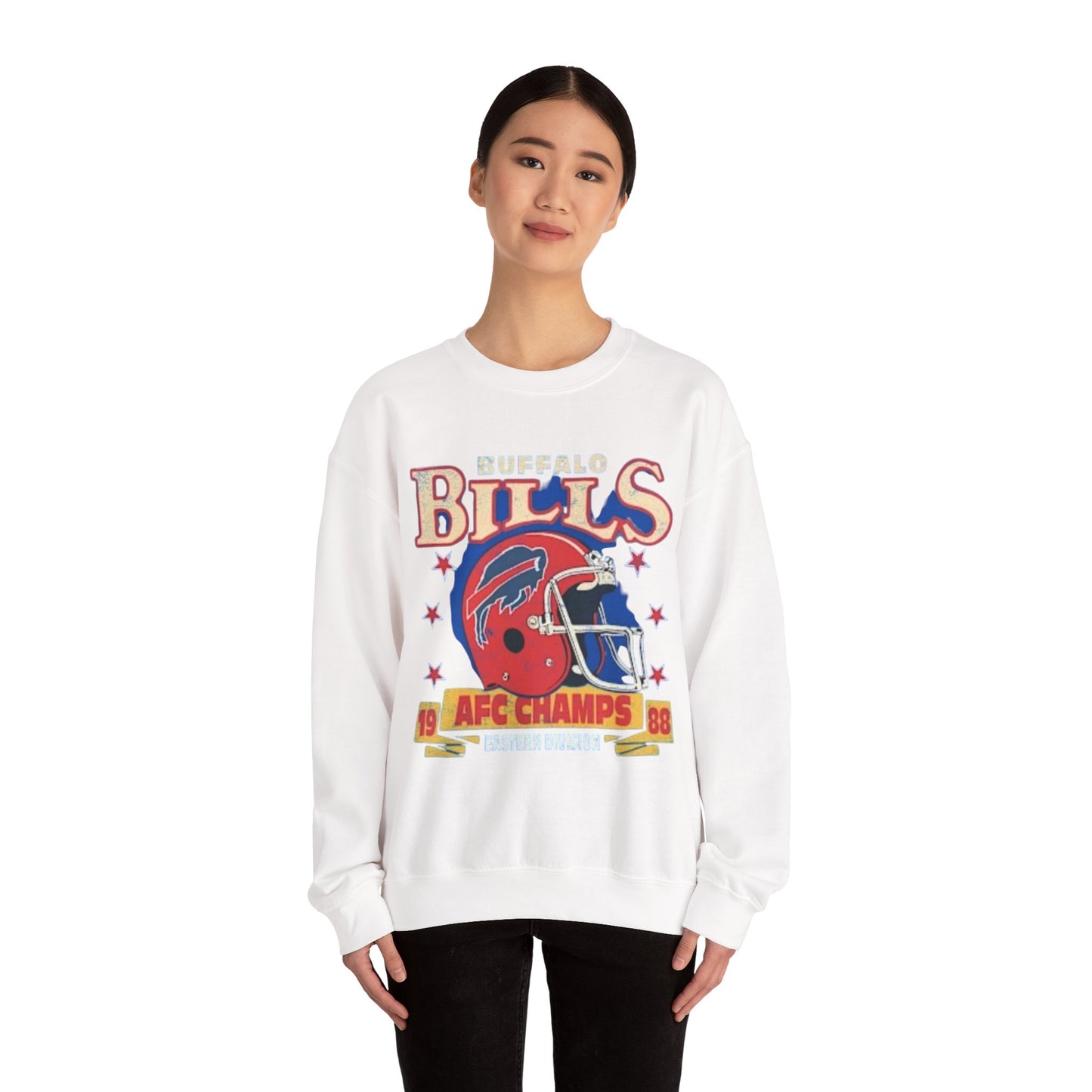 Buffalo Bills AFC Champions Sweatshirt, Vintage Retro Unisex Top, 1988 Champs